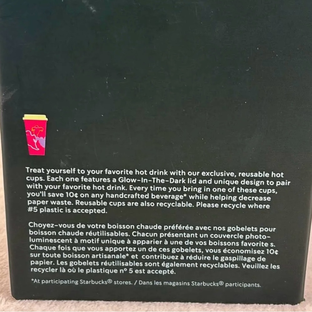 Starbucks Halloween 2023 Glow-In-The Dark 6 Pack 16 Oz Reusable Hot Cups NEW! - Picture 8 of 13